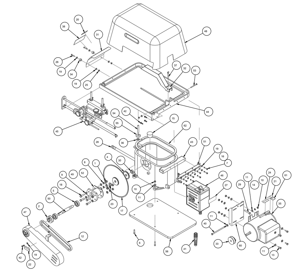 Section 01 Diagram and Parts List for BD10 168787 MK Diamond Circular Saw